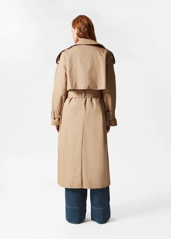 and Other Stories Belted Trench Coat Beige Women Jackets and Coats