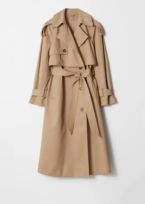 and Other Stories Belted Trench Coat Beige Women Jackets and Coats