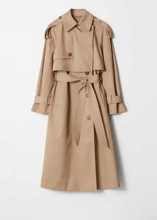 and Other Stories Belted Trench Coat Beige Women Jackets and Coats