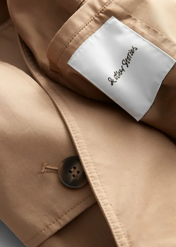 and Other Stories Belted Trench Coat Beige Women Jackets and Coats