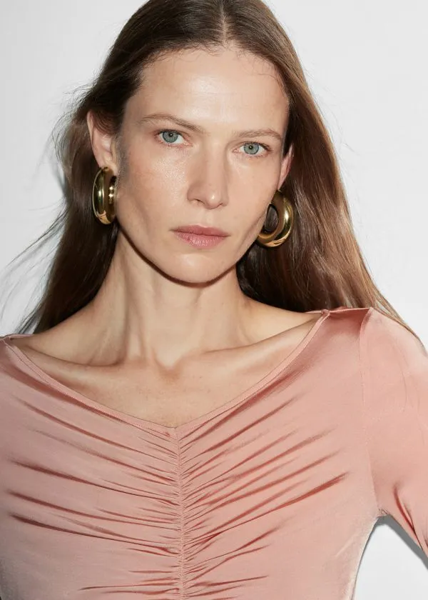 and Other Stories Big Chunky Hoops Gold Women Earrings