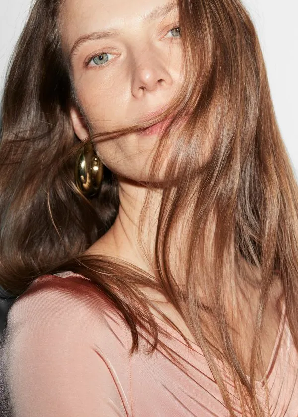 and Other Stories Big Chunky Hoops Gold Women Earrings