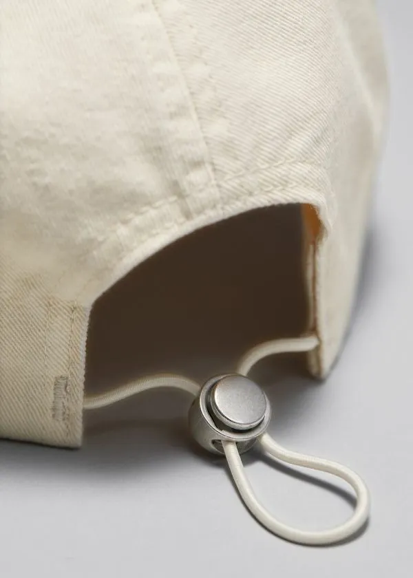 and Other Stories Bleached Denim Baseball Cap Beige Women Headwear and Other Stories Bleached Denim Baseball Cap Beige Women Headwear