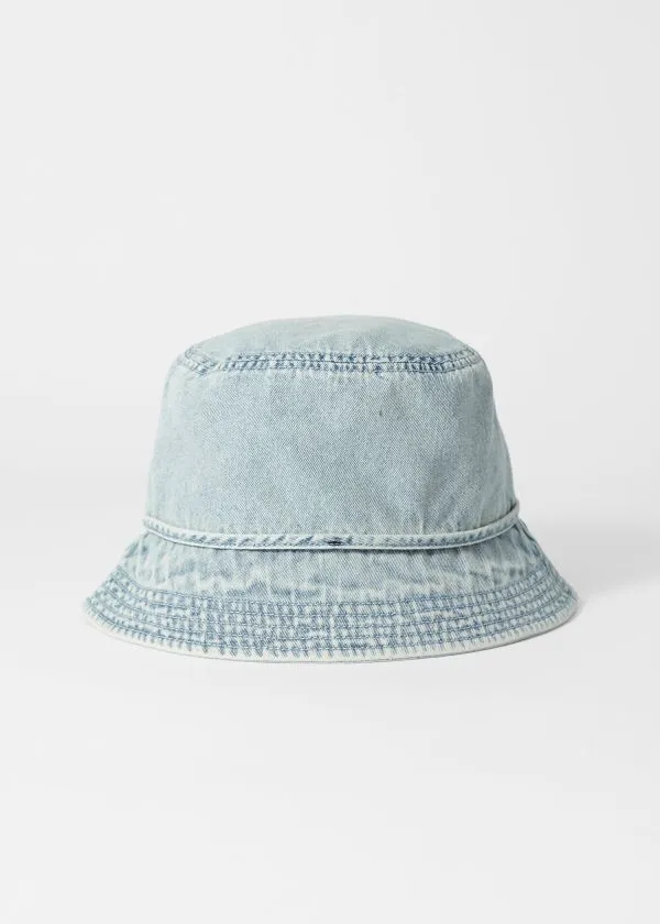 and Other Stories Bow Bucket Hat Denim Women Headwear