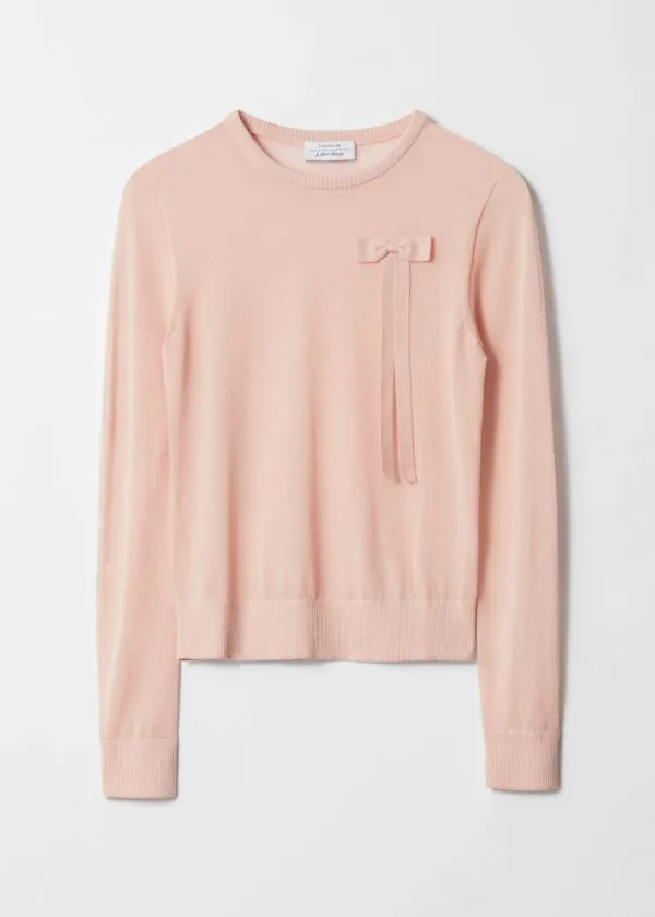 and Other Stories BowDetail Jumper Light Pink Women Tops and Tshirts and Other Stories BowDetail Jumper Light Pink Women Tops and Tshirts