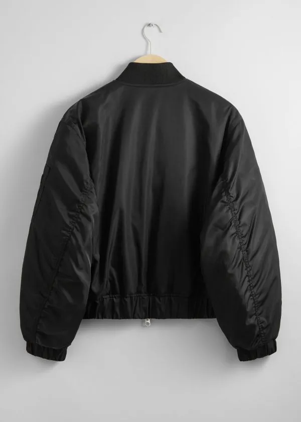 and Other Stories Boxy ZipUp Jacket Black Women Jackets and Coats