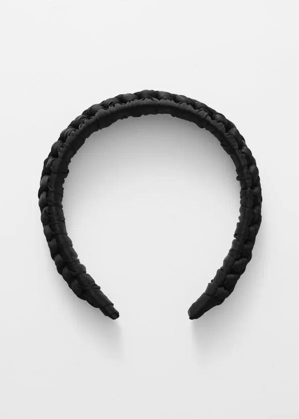 and Other Stories Braided Alice Band Black Women Hair Accessories