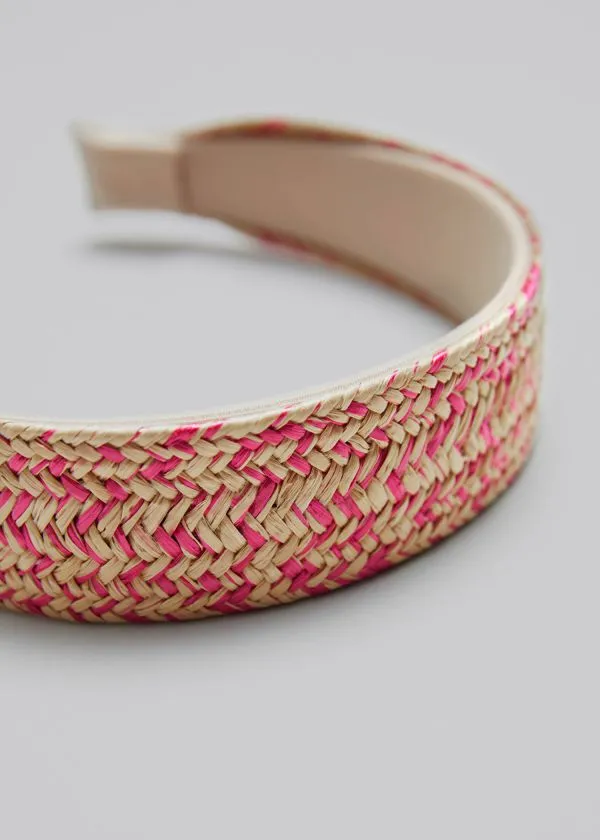 and Other Stories Braided Straw Headband Strawandpink Women Hair Accessories and Other Stories Braided Straw Headband Strawandpink Women Hair Accessories