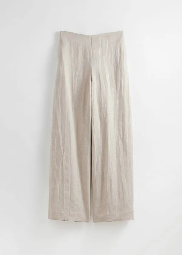 and Other Stories Breezy HighWaist Trousers Wheat Women Trousers