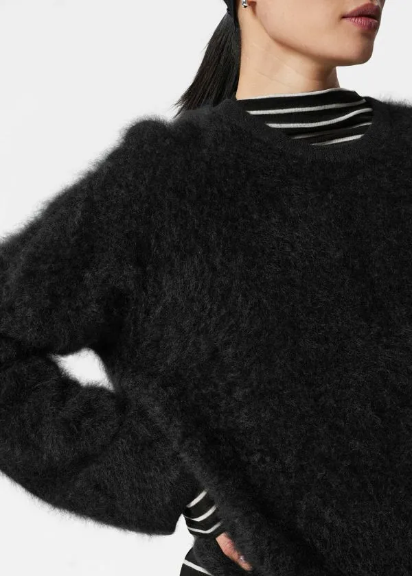 and Other Stories BrushedCashmere Jumper Black Women Knitwear