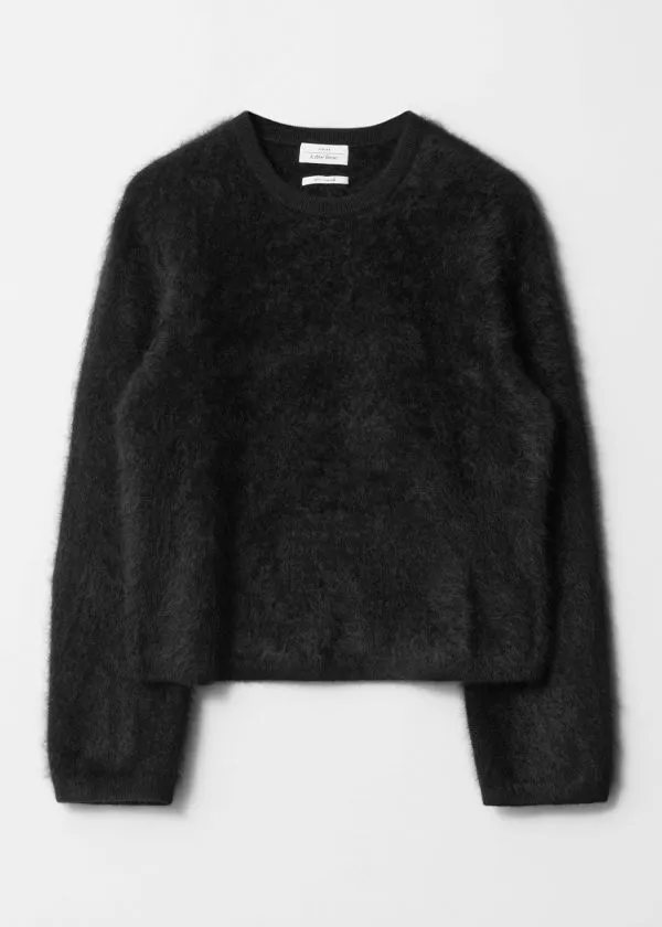 and Other Stories BrushedCashmere Jumper Black Women Knitwear