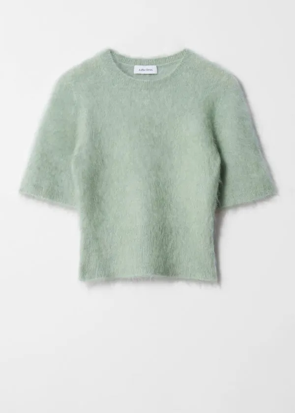 and Other Stories BrushedKnit TShirt Green Women Knitwear