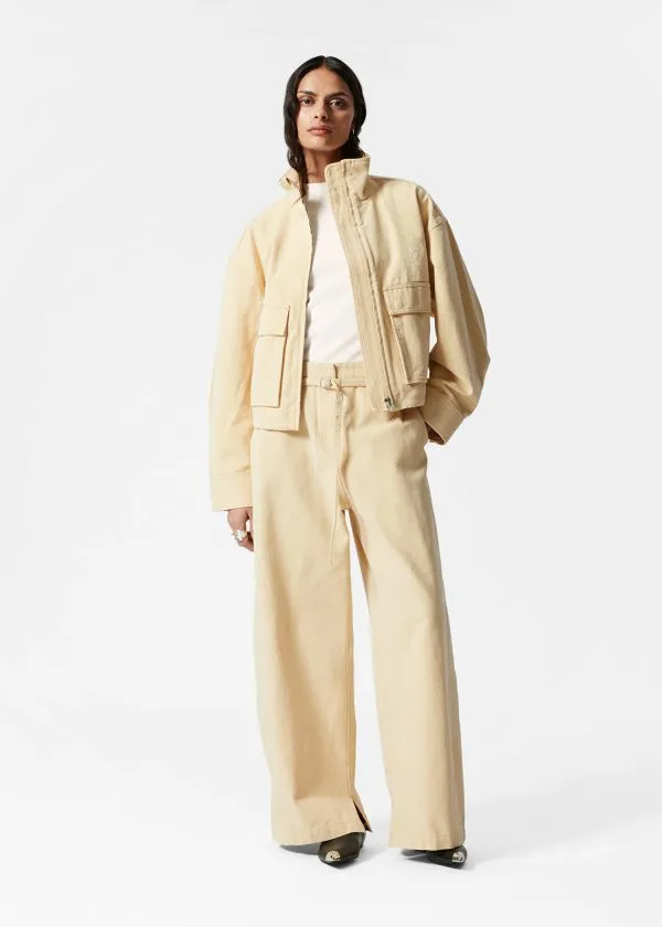 and Other Stories BuckleBelt Trousers Yellow Women Trousers