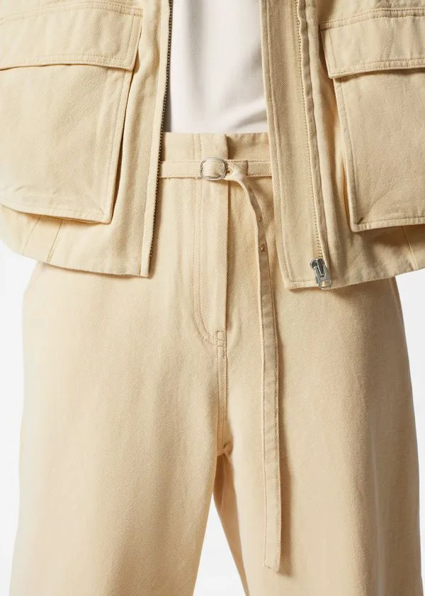 and Other Stories BuckleBelt Trousers Yellow Women Trousers