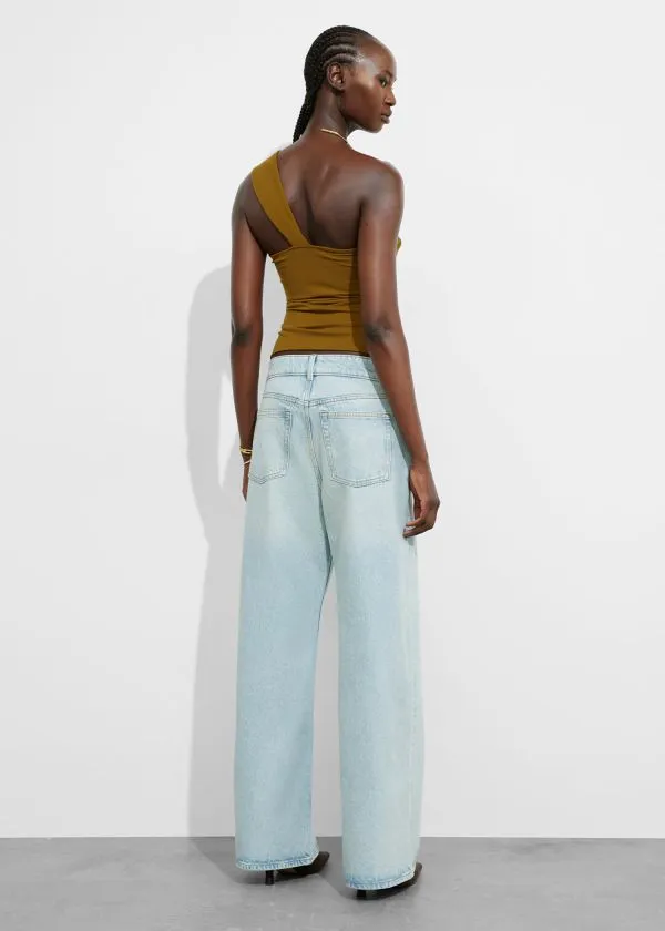 and Other Stories BuckleDetailed Top Brown Women Tops and Tshirts