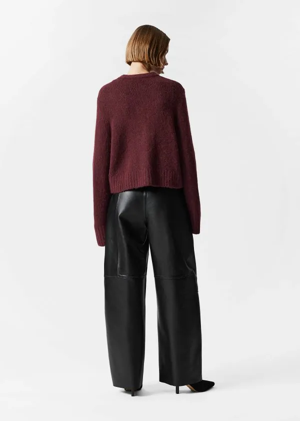 and Other Stories Buttoned Knit Cardigan Dark Red Women Knitwear and Other Stories Buttoned Knit Cardigan Dark Red Women Knitwear