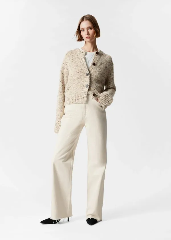 and Other Stories Buttoned Knit Cardigan Mole Women Knitwear and Other Stories Buttoned Knit Cardigan Mole Women Knitwear