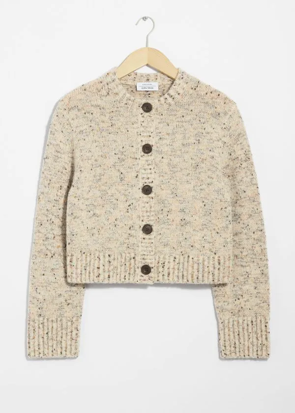 and Other Stories Buttoned Knit Cardigan Mole Women Knitwear and Other Stories Buttoned Knit Cardigan Mole Women Knitwear
