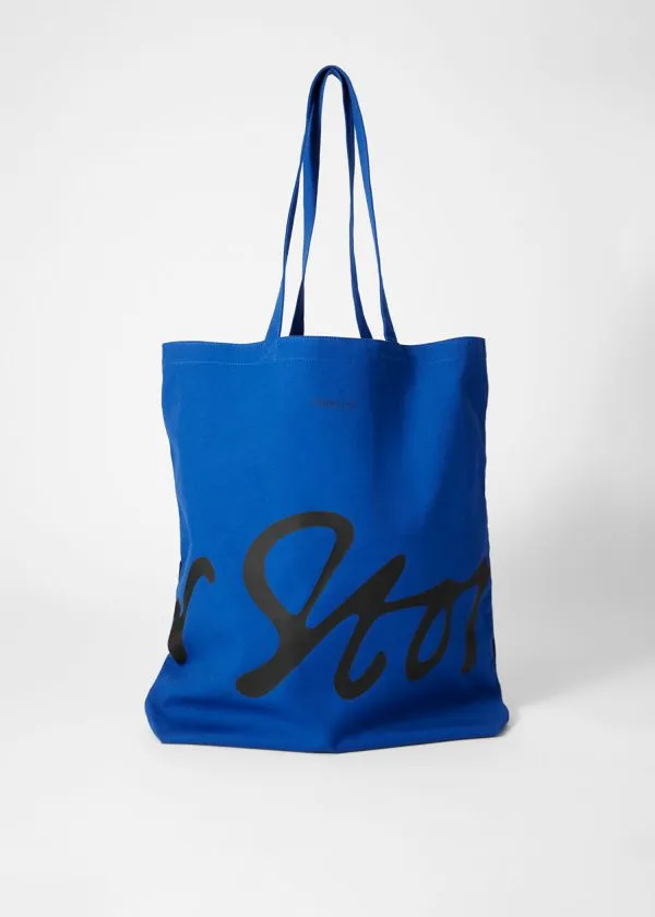 and Other Stories Canvas Tote Cobalt Blue Women Tote Bags
