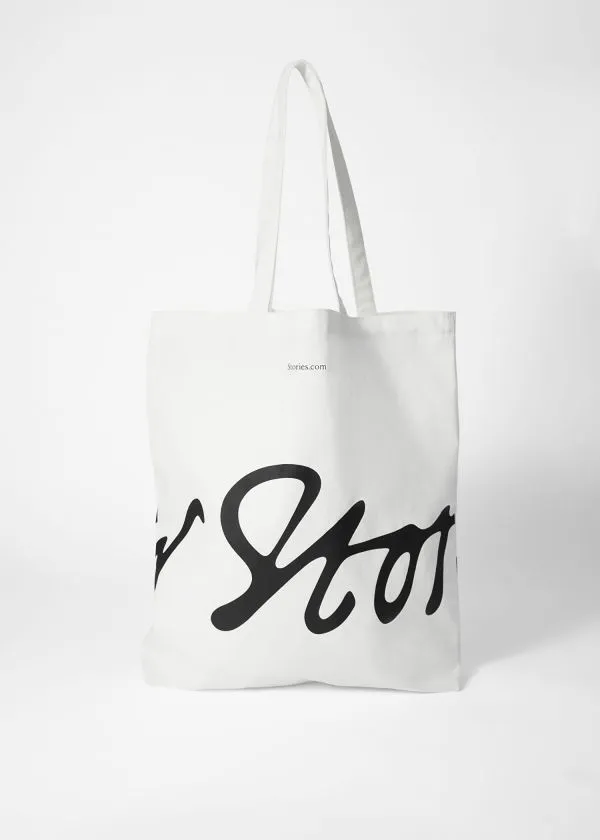 and Other Stories Canvas Tote White Women Tote Bags