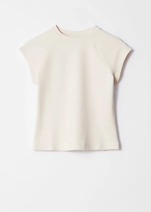 and Other Stories CapSleeve TShirt Cream Women Tops and Tshirts