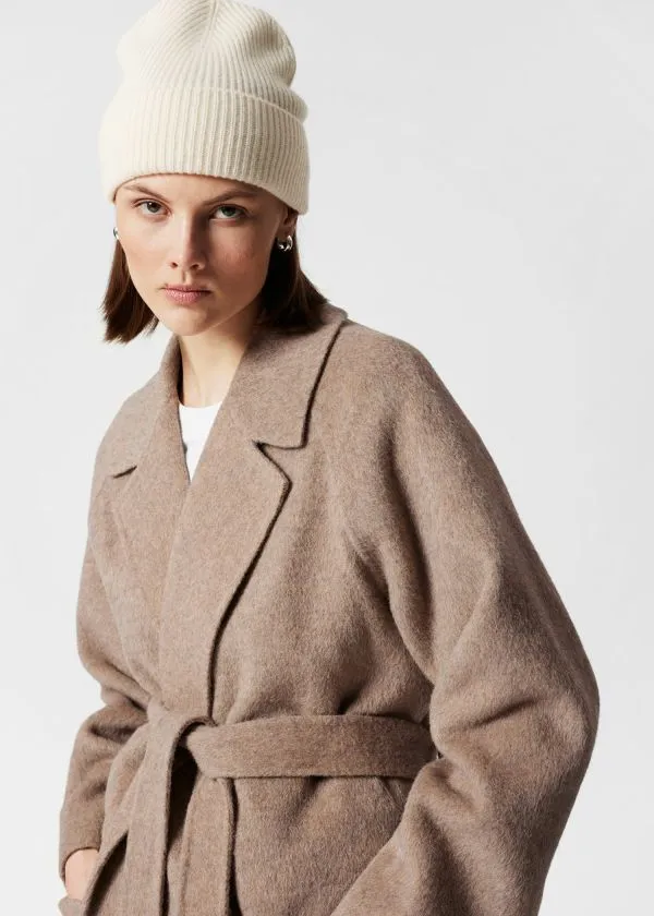 and Other Stories Cashmere Beanie Cream Women Headwear and Other Stories Cashmere Beanie Cream Women Headwear