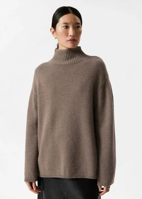 and Other Stories CashmereBlend Turtleneck Jumper Mole Women Knitwear