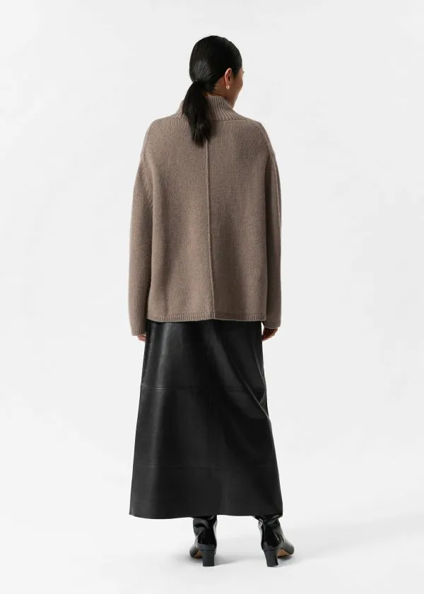 and Other Stories CashmereBlend Turtleneck Jumper Mole Women Knitwear and Other Stories CashmereBlend Turtleneck Jumper Mole Women Knitwear