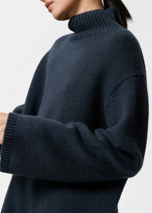 and Other Stories CashmereBlend Turtleneck Jumper Navy Women Knitwear and Other Stories CashmereBlend Turtleneck Jumper Navy Women Knitwear