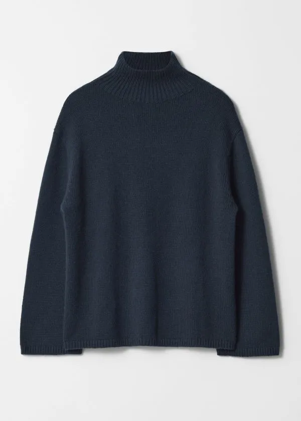 and Other Stories CashmereBlend Turtleneck Jumper Navy Women Knitwear and Other Stories CashmereBlend Turtleneck Jumper Navy Women Knitwear