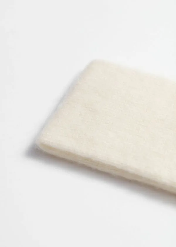 and Other Stories Cashmere Headband Dusty White Women Headwear