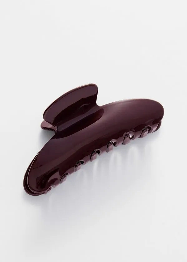 and Other Stories Classic Hair ClawClip Burgundy Women Hair Accessories