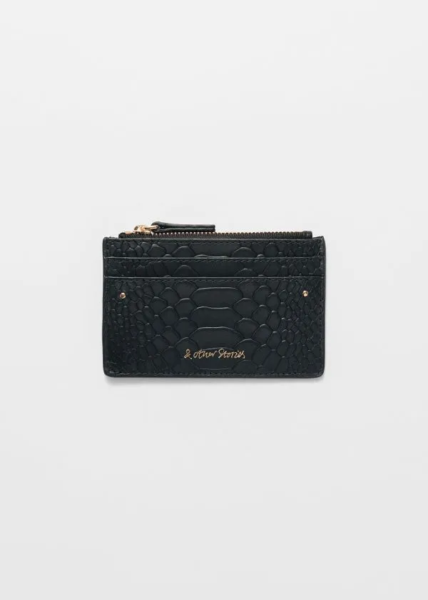 and Other Stories Classic Leather Cardholder Black Women Wallets
