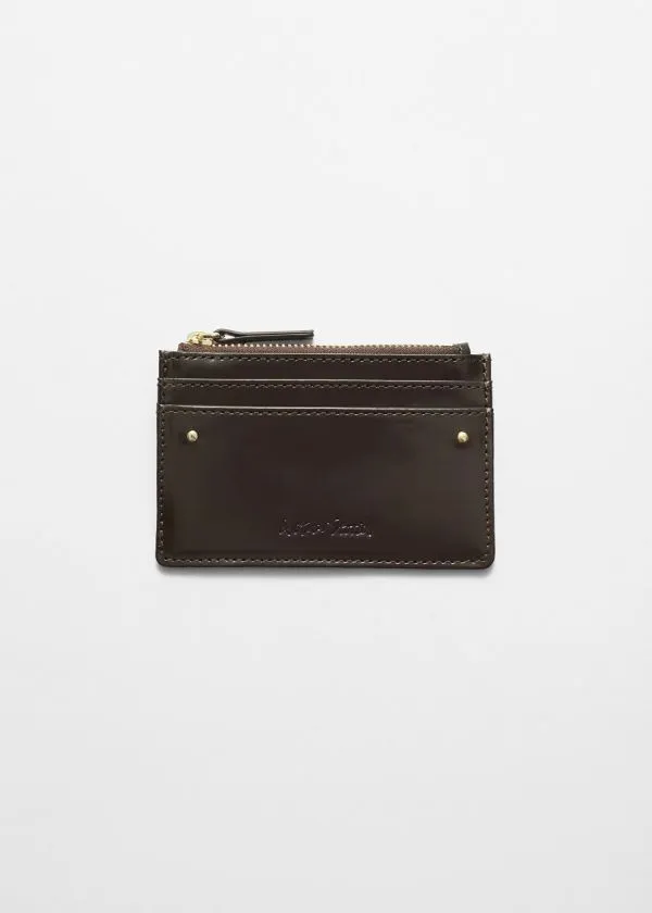 and Other Stories Classic Leather Cardholder Mahogany Women Wallets