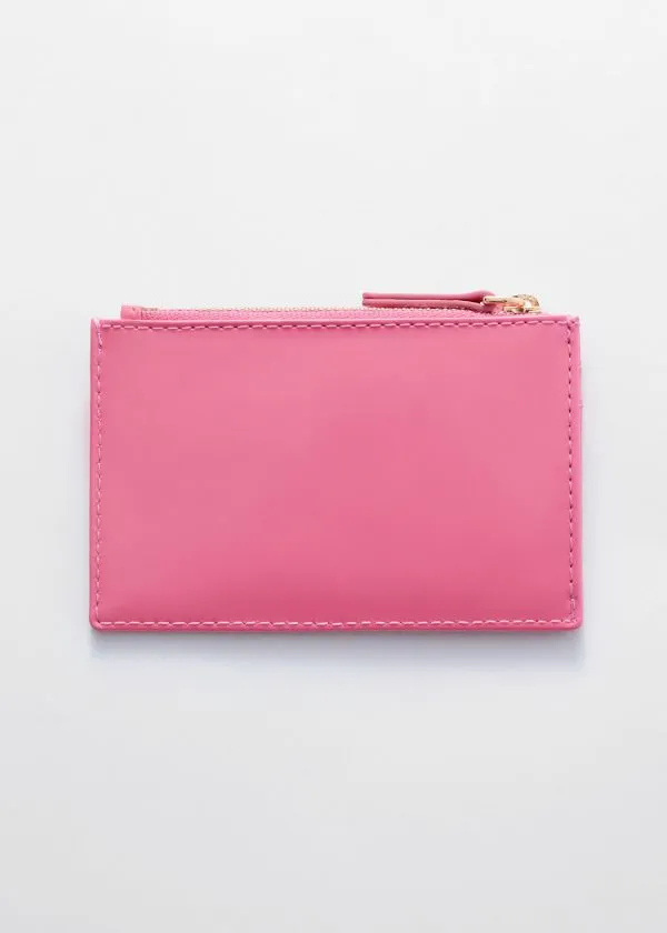 and Other Stories Classic Leather Cardholder Pink Women Wallets
