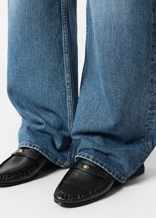and Other Stories Classic Leather Loafers Black Women Loafers