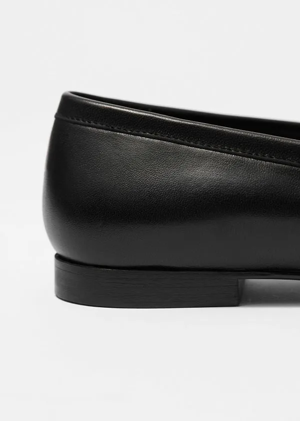 and Other Stories Classic Leather Loafers Black Women Loafers