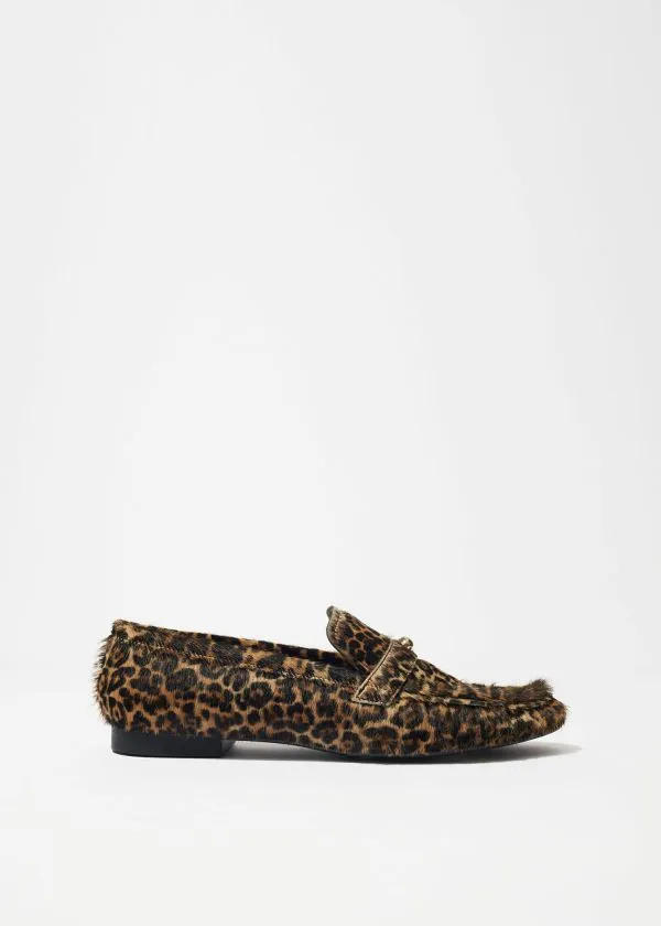 and Other Stories Classic Leather Loafers Leopard Women Loafers