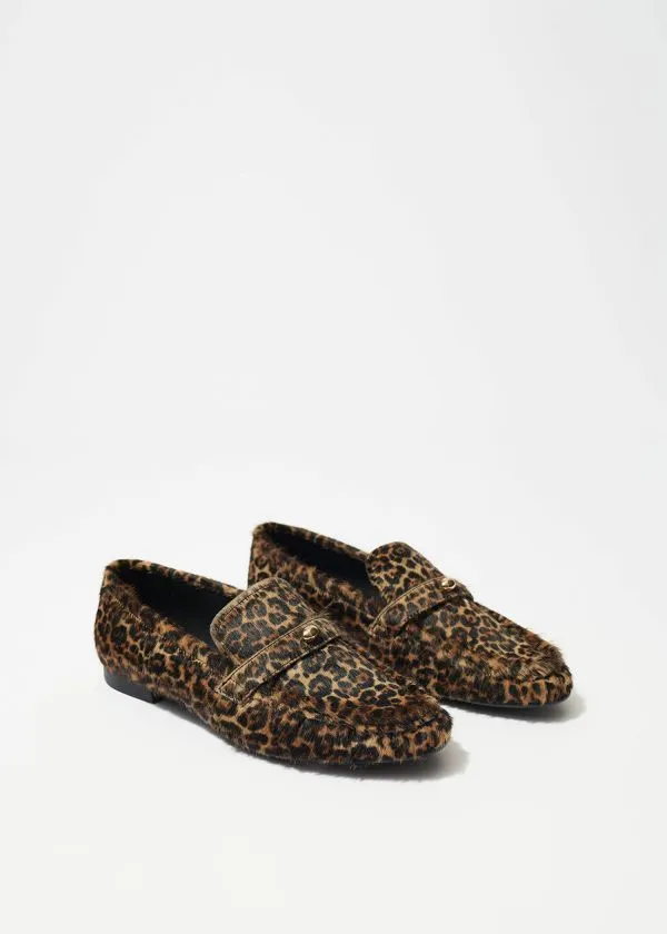 and Other Stories Classic Leather Loafers Leopard Women Loafers