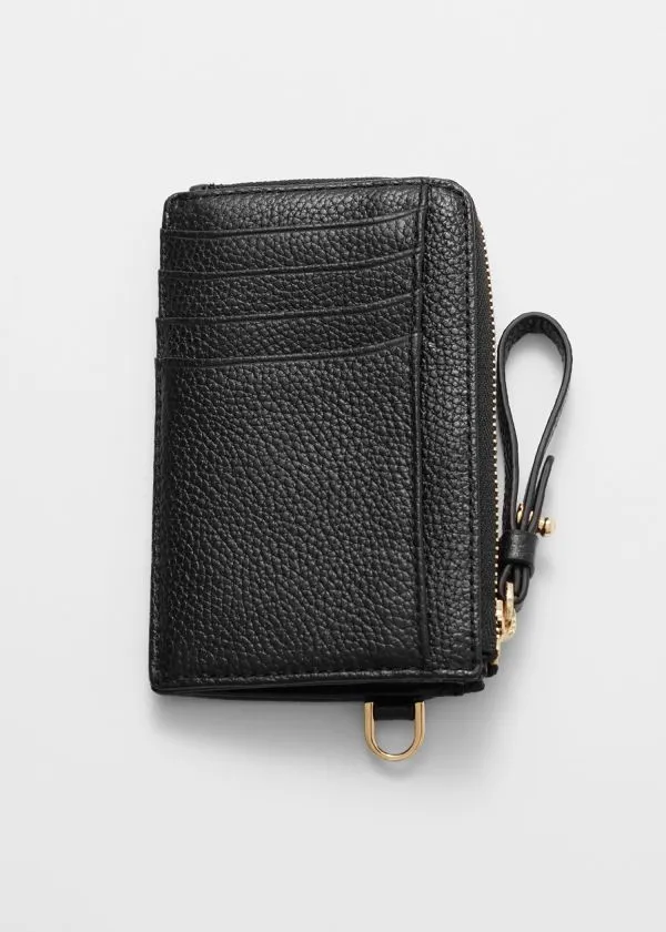 and Other Stories Classic Leather Wallet Black Women Wallets