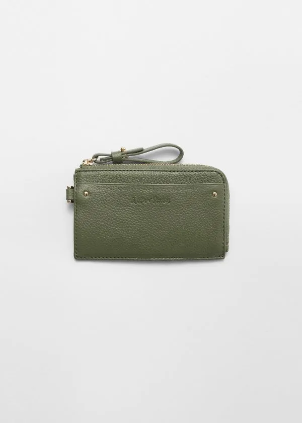 and Other Stories Classic Leather Wallet Green Women Wallets