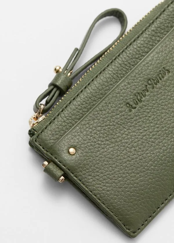 and Other Stories Classic Leather Wallet Green Women Wallets