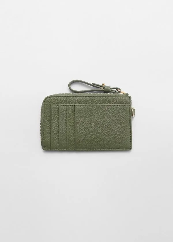 and Other Stories Classic Leather Wallet Green Women Wallets