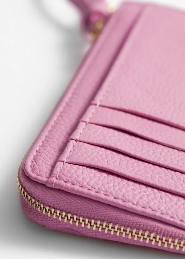 and Other Stories Classic Leather Wallet Pink Women Wallets