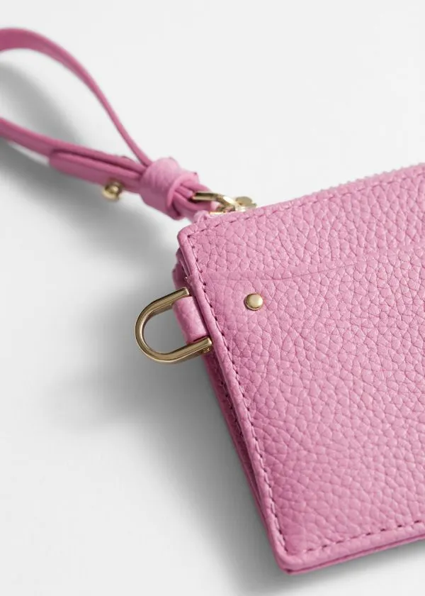 and Other Stories Classic Leather Wallet Pink Women Wallets