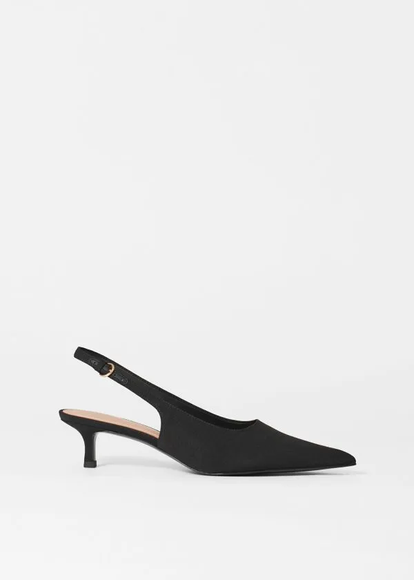 and Other Stories Classic Satin Pumps Black Satin Women Pumps
