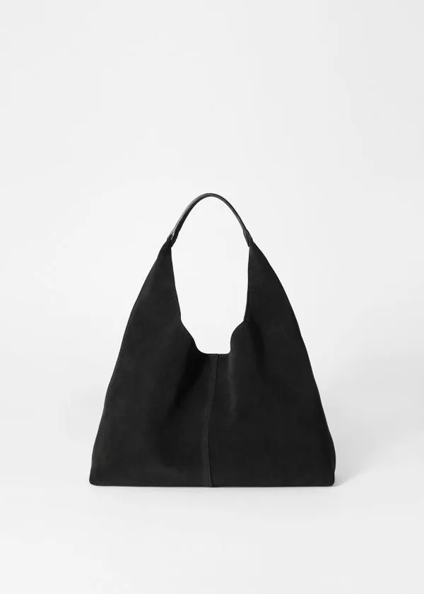 and Other Stories Classic Suede Tote Bag Black Women Tote Bags