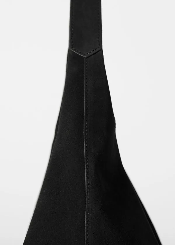 and Other Stories Classic Suede Tote Bag Black Women Tote Bags