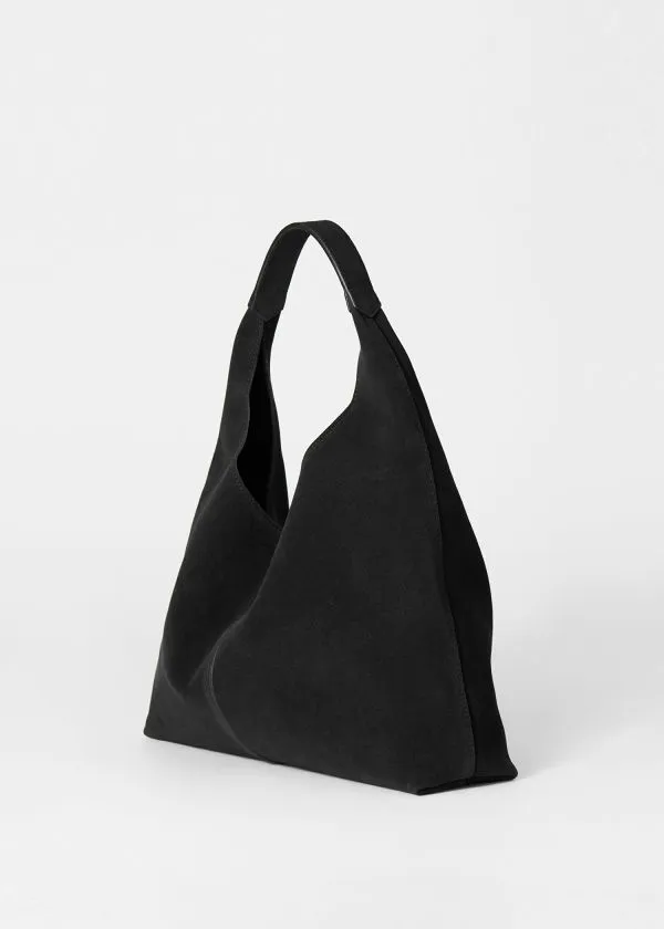 and Other Stories Classic Suede Tote Bag Black Women Tote Bags