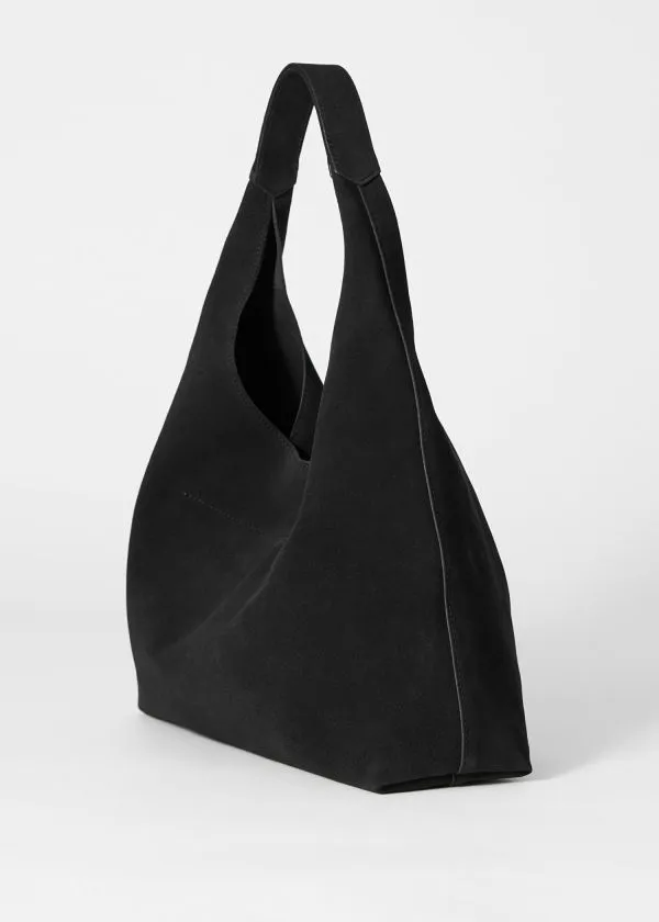 and Other Stories Classic Suede Tote Bag Black Women Tote Bags